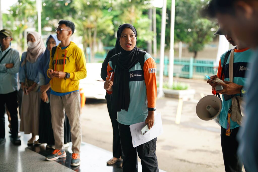 Briefing kegiatan relawan